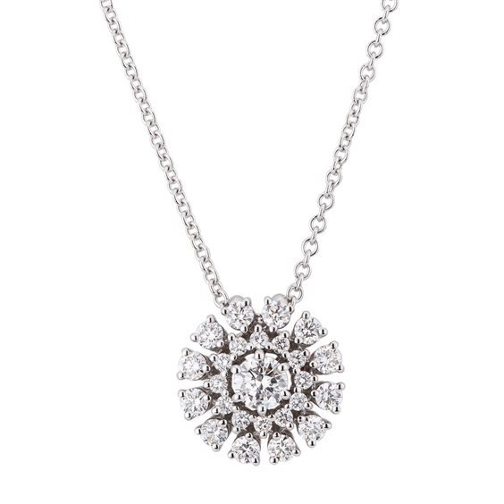 Collar Valentina Callegher Mujer in Oro blanco Diamante 0.63 Ct 12484/2*S - 12484/2*S